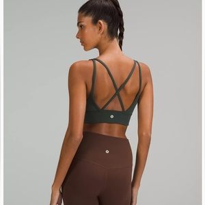 Lululemon In Alignment Longline Bra WHITE 10